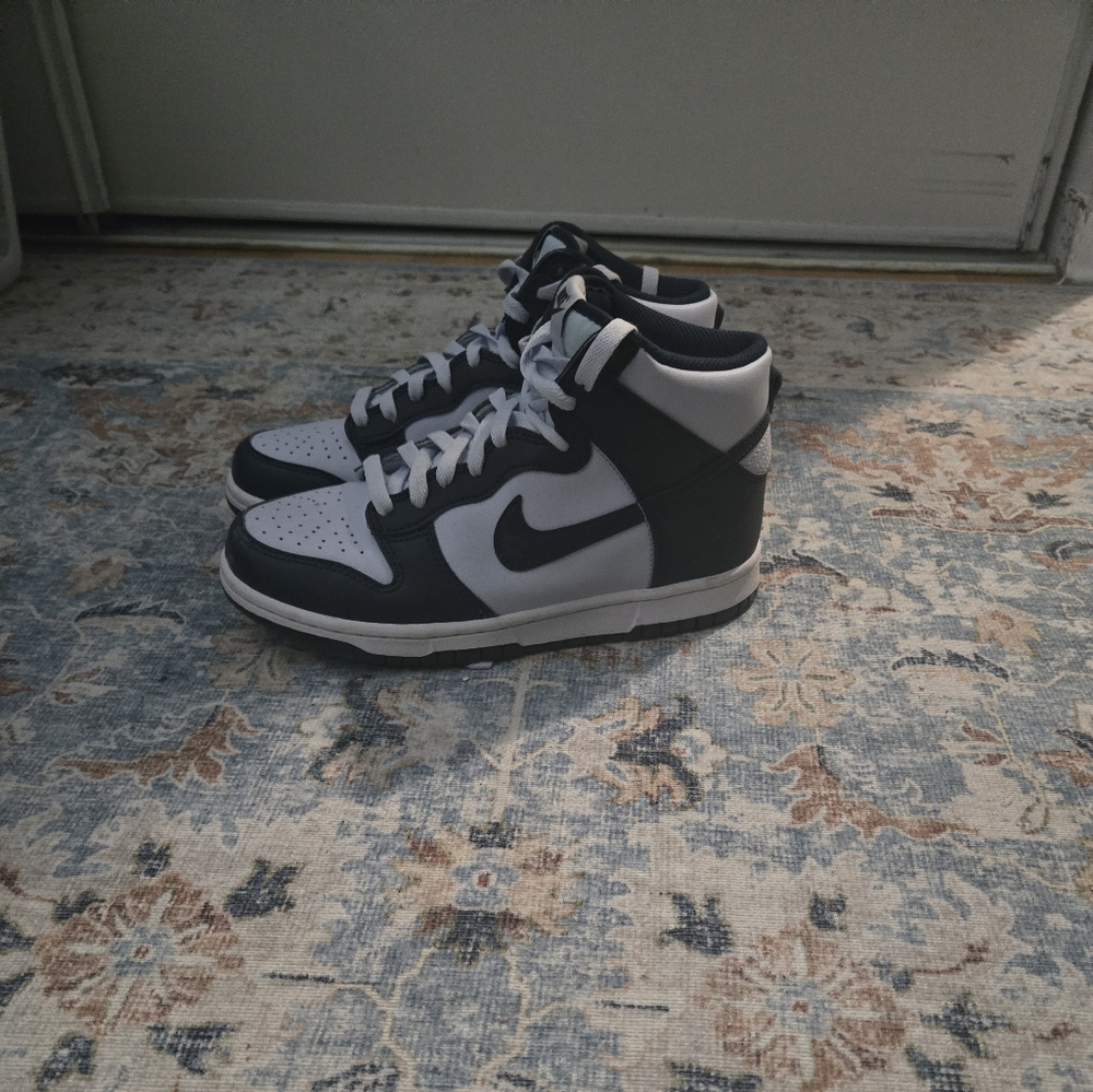 Nike Dunk High Blue and White Sneakers
